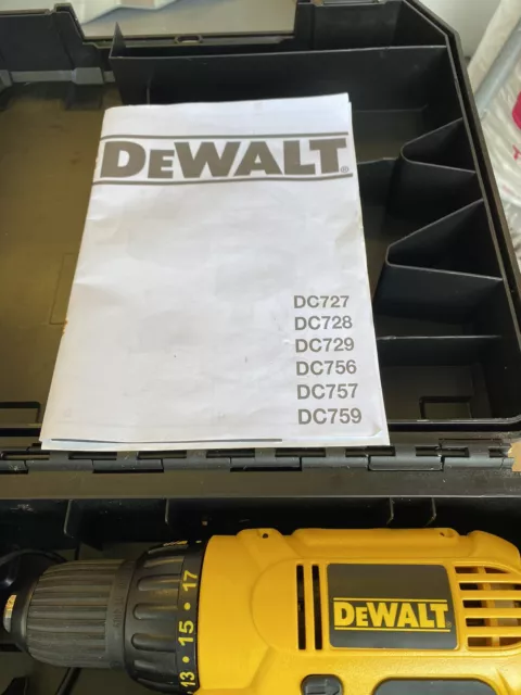 DeWalt DC727KA Cordless Drill Nearly New 3