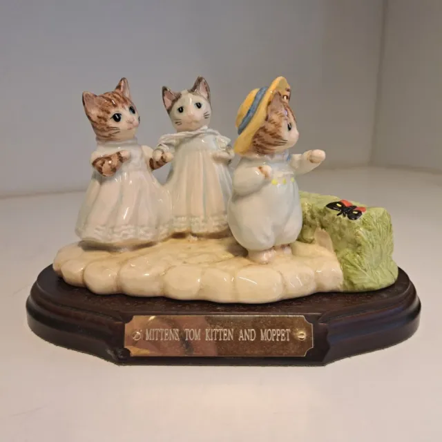 Beswick Royal Doulton Beatrix Potter Tableau P3792 Mittens Tom Kitten And Moppet 2