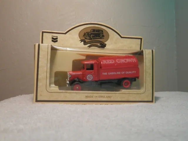 New Vintage Chevron 1934 Red Crown Gasoline Mack Tanker Made in England