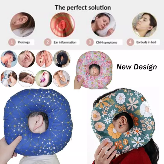 Breathable Pillow with Ear Hole Earring Pillow  Side Sleep,Sleeper