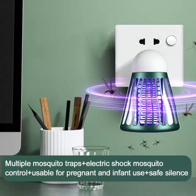 Bug Zapper Mosquito Killer Indoor Electric Fly Trap LED UV Lamp Mozzie ≤ C9 T1N4