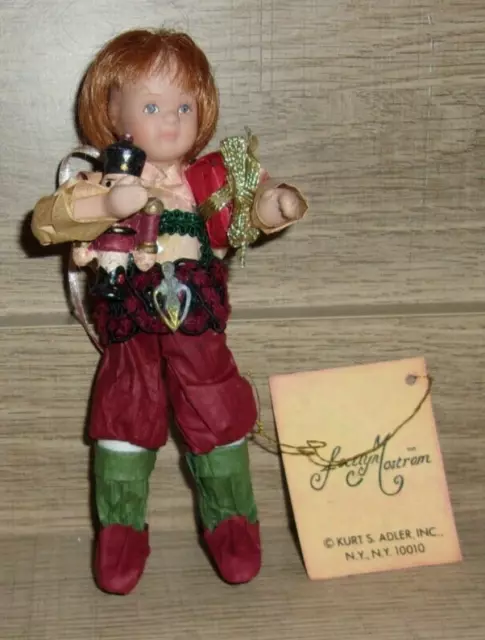 KSA Kurt Adler Collectibles Jocelyn Mostrom Boy Doll w/Gifts Ornament W2969