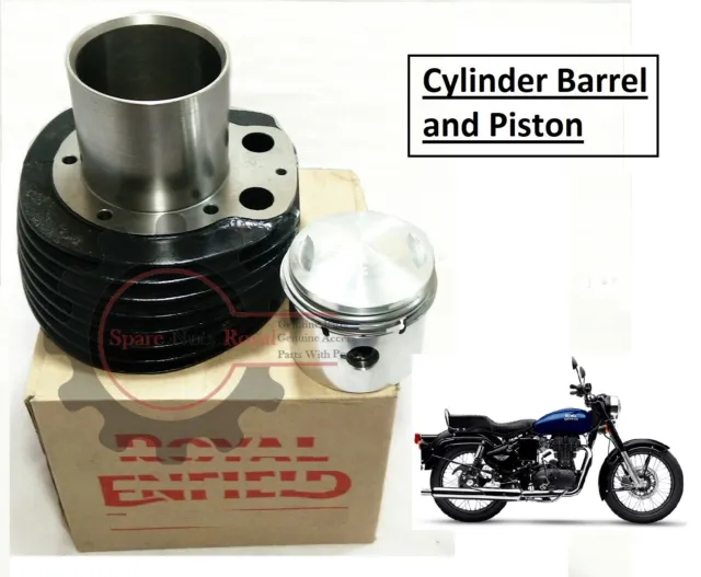 Royal Enfield "Cylinder Barrel and Piston" With Rings Fit For "Bullet 500cc"