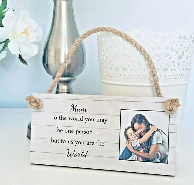 Personalisiertes Textfoto Mutter Geschenkplakette Schritt Mum Nan Oma Stepmum Gedenken