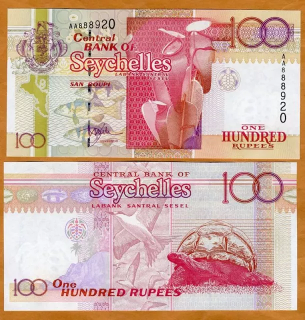 Seychelles, 100 rupees ND (1998) P-39, AA-Prefix, UNC