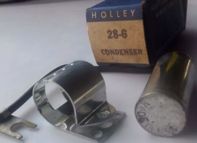 NOS HOLLEY 28-6 CONDENSER vintage 1930's-1940's-1950's-1960's Ignition parts