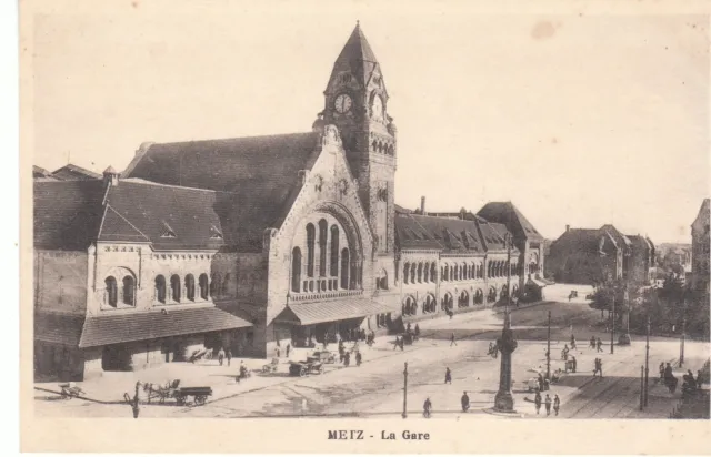 Cpa Metz La New Gare