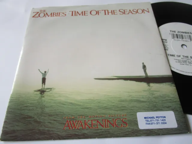 The Zombies promo Time Of The Season Warner Bros. Records W0022 P/S 7inch Single