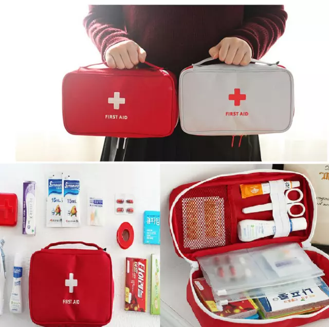 First Aid Kit Bag Emergency Medical Survival Treatment Rescue Empty Box