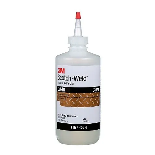 3M - 7000000894 - 3M Scotch-Weld Instant Adhesive CA40 Clear 1 Pound Bottle