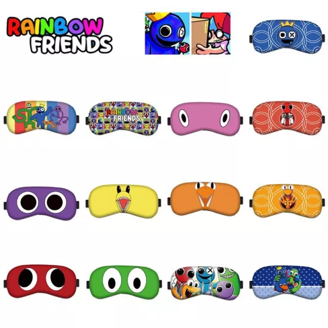 Friends Rainbow Roblox Sleep Eye Mask Cartoon Printed Soft Eyeshade Shading Gift