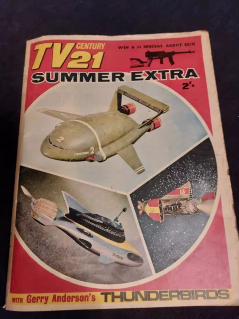 Rare Vintage TV CENTURY 21 Comic Summer Extra 1966 Thunderbirds Stingray XL5