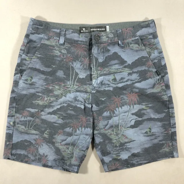 Rip Curl Boardwalk Mirage Gray Board Shorts Surf and Skate Hybrid Men's 32