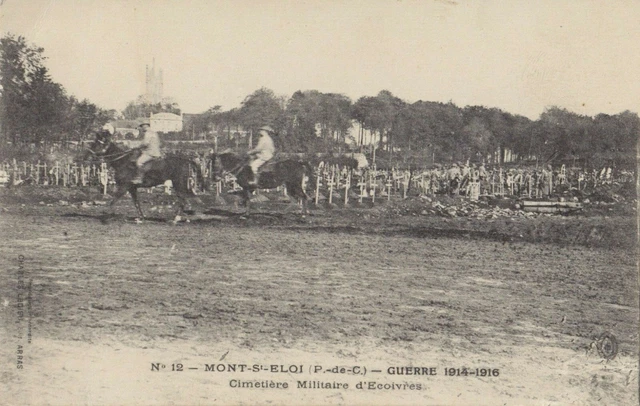 Cimetière Militaire d'Ecoivres MONT-ST-ELOI Pas-de-Calais France 1914-16 CPA