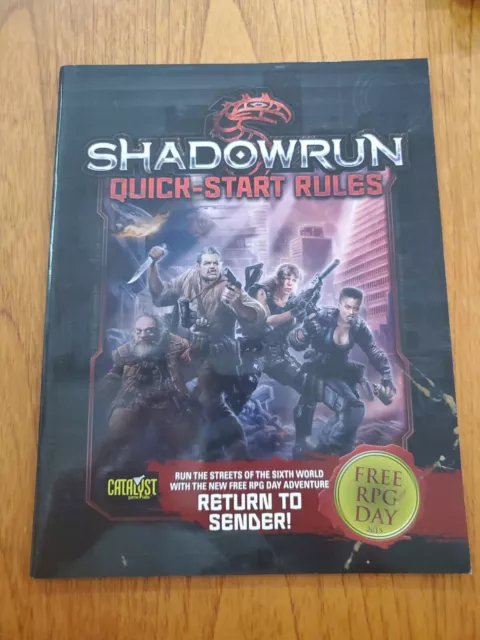 Catalyst Battletech A Time of War / Shadowrun Quick-Start Rules Flipbook