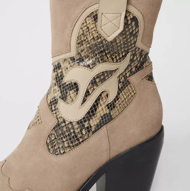 River island snake boots sales