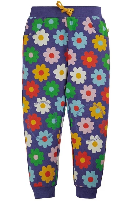 Pantaloni comodi stampati Frugi Joggers Joggers Flower Power età 3 - 4 anni