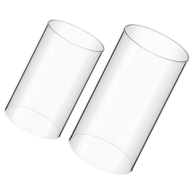 2Pcs Daily Use Desktop Candle Cylinder Candle Cover for Room