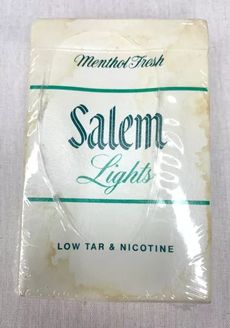 Vtg Menthol Fresh Salem Lights Low Tar Nicotine Playingcards Neveropened Package