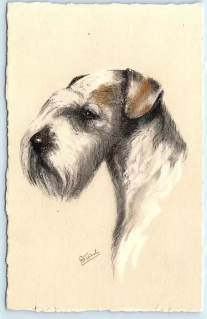 R.F. GAULIN  Artist Signed SEALYHAM TERRIER  #122 Stehli Dog Postcard
