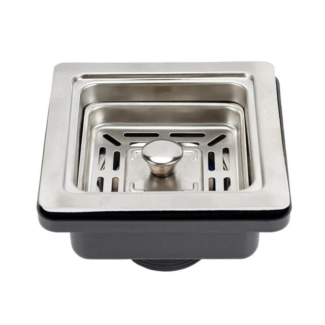 Sink Basin Plug Kitchen Sink Square Drainer Clack Plug Kit Basin Waste Filter