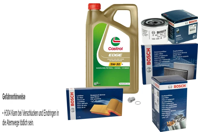 BOSCH INSPECTION SET 5 L castrol edge 5W-30 M pour Volvo V40 Combi EUR ...