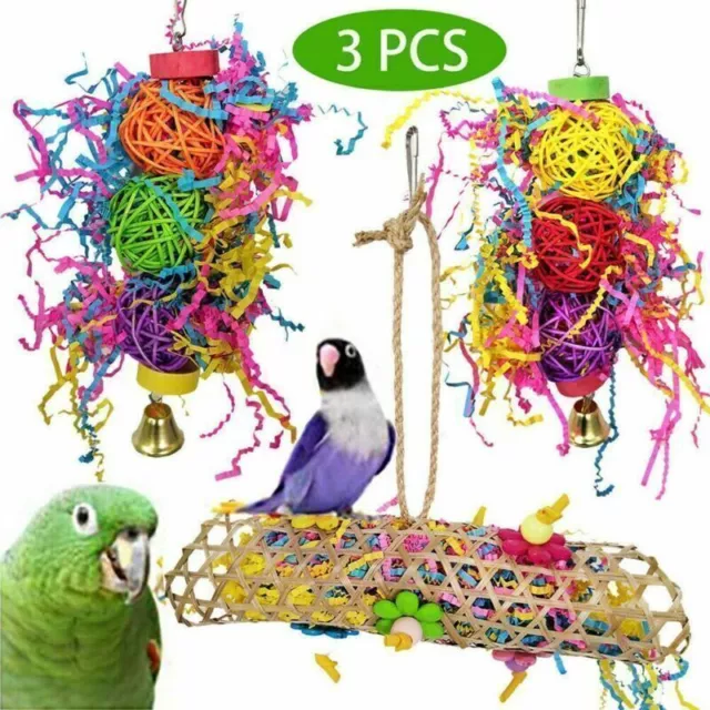 Vogelspielzeug Papagei Vogel Wellensittich Hängende Käfig Spielzeug Kauspielzeug