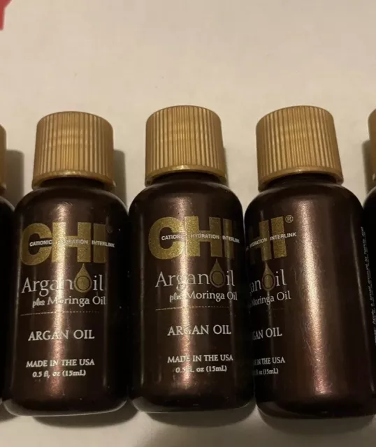 3 Pack- Chi Argan Oil Plus Moringa Oil 0.5oz New, Sealed & Authentic