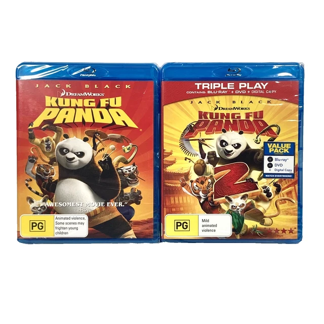 KUNG FU PANDA 1 + 2 BluRay + DVD (2008)