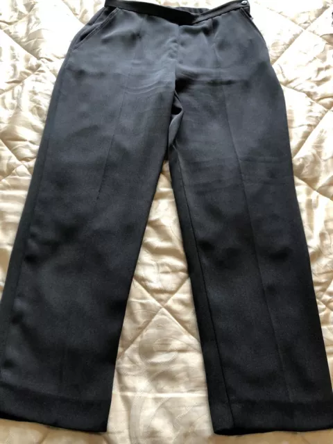 Pantaloni MS 16 grigi su misura alto comfort gamba dritta M&S Marks & Spencer