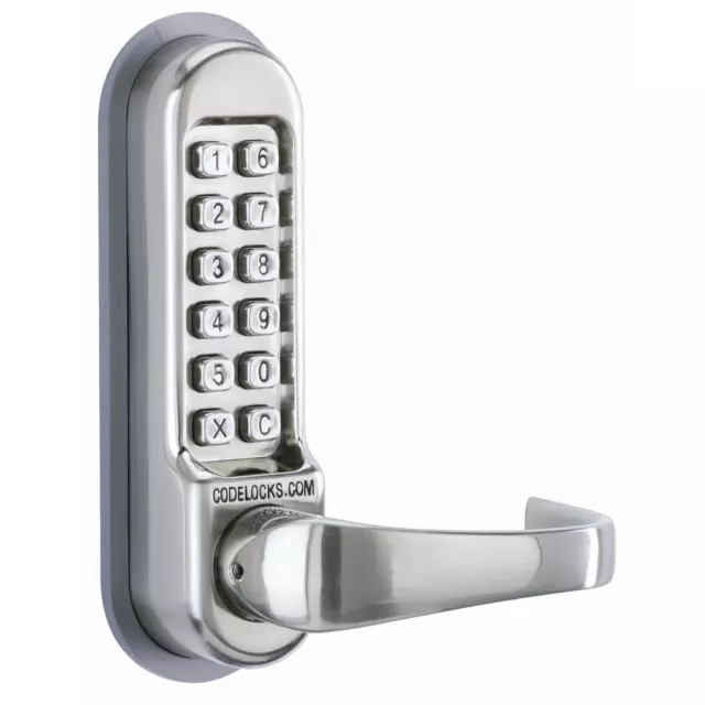 Digital Lever Handle Combination Key Push Button Digi Code Lock Panic Hardware