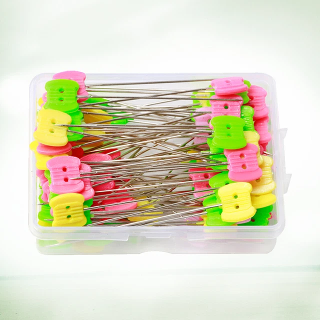 Anstecknadeln Zur Schmuckherstellung Knopfkopf Patchwork Gerade Nadel