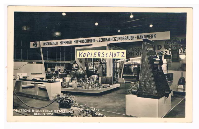 Deutsche Industrie-Ausstellung Berlin 1950 - Ak Luftpost mit Sondermarke Stempel
