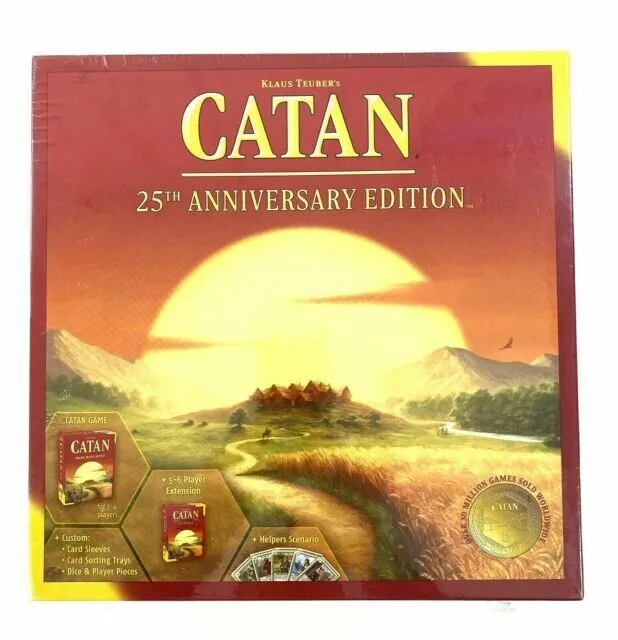 Catan 25th Anniversary Edition {SEALED} [BRAND NEW] Board Game - Up to 6 Players