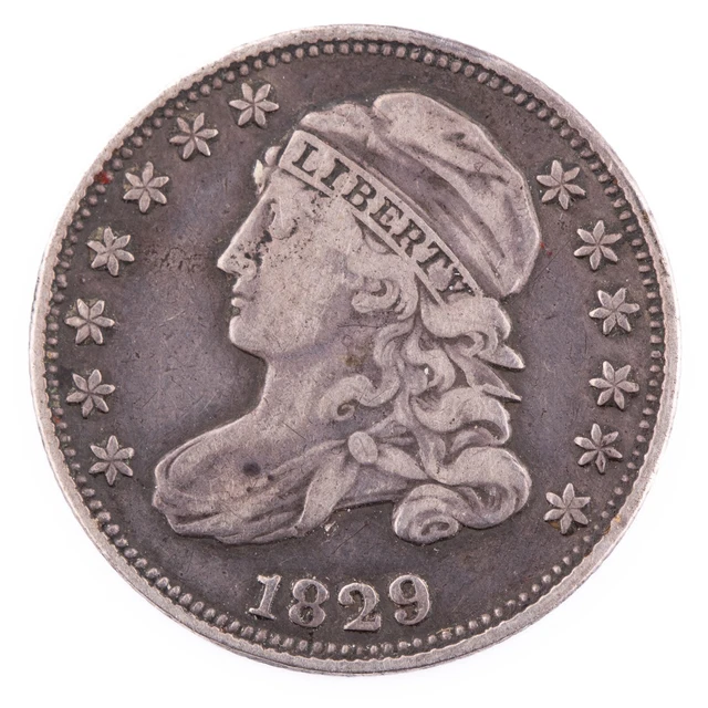 1829 Capped Bust Dime VF Small 10c Silver