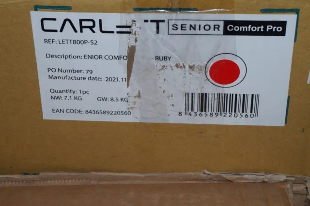 Carlett Senior Comfort Pro Carlett Rot LETT800P-S2 Neu OVP