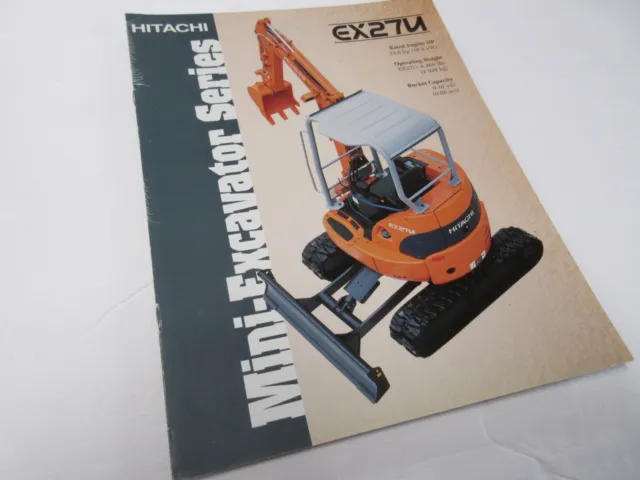 Hitachi EX27U Excavator Sales Brochure 8 Page