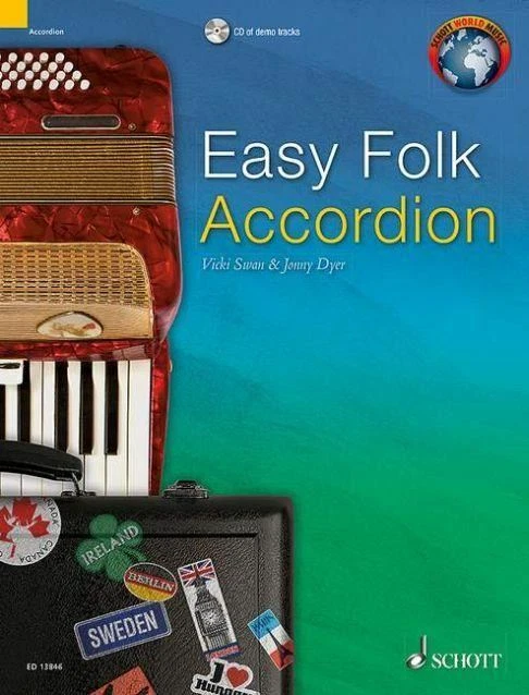 EASY FOLK ACCORDION sheet music with CD 29 Traditional Pieces accordion ...