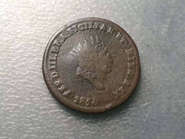 Sicilia Palermo Ferdinando Iii Infante España ( Hijo Carlos Iii) 5 Grani 1815