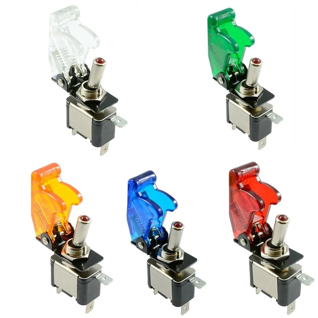 Interruttore Deviatore ON-OFF A Levetta 12v Illuminato A Led - Foto 12