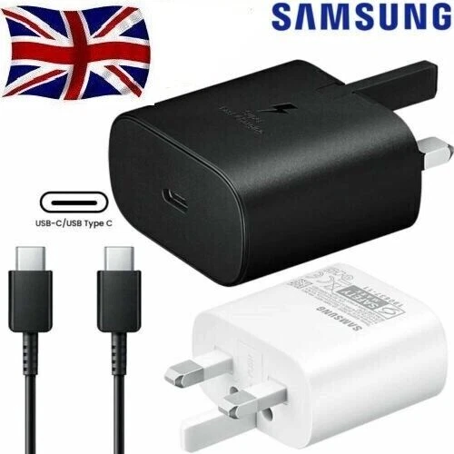 GENUINE 25W SUPER Fast Charger Adapter Plug & Cable For Samsung Galaxy