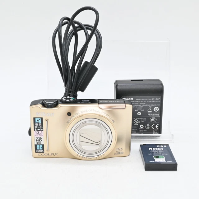 Nikon COOLPIX S8100 ゴールド 外観・光学きれい ニコン Nikon COOLPIX