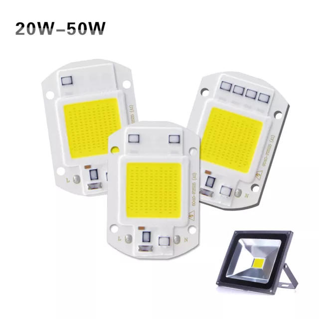 20W 30W 50W High Power LED Chip integriertes Smart IC Flutlicht LED DIY COB 220V