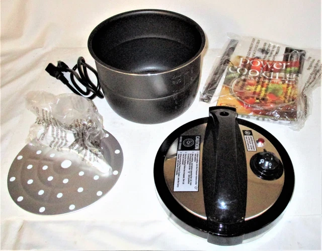 Power Pressure Cooker XL 6-Qt. Quart One Touch Cooking As Seen On TV PPC770  used