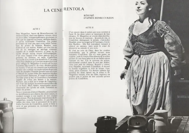 Programme Opera Cenerentola Rossini Paris 1977 Teresa Berganza Brecknock Krause 3