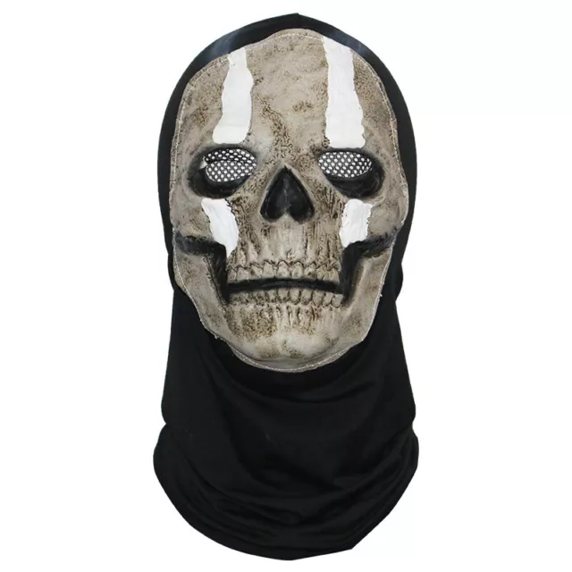 Call of Duty Ghost Latex Mask Skull Hood Halloween Cosplay Costume Prop 2