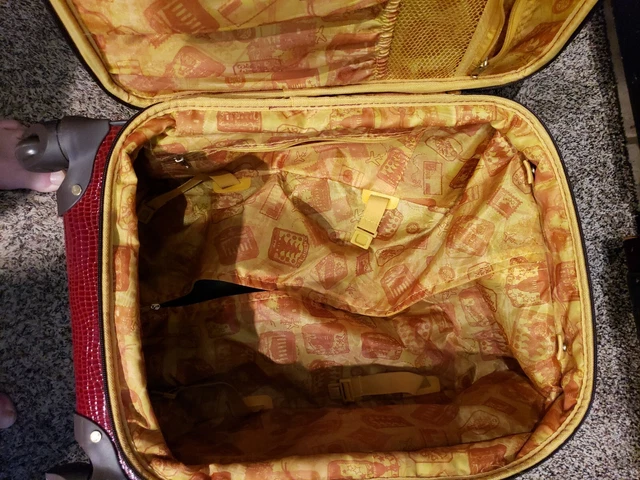 Samantha Brown Classic Red  Croc Embossed 22" Spinner Wheeled Upright Luggage 9