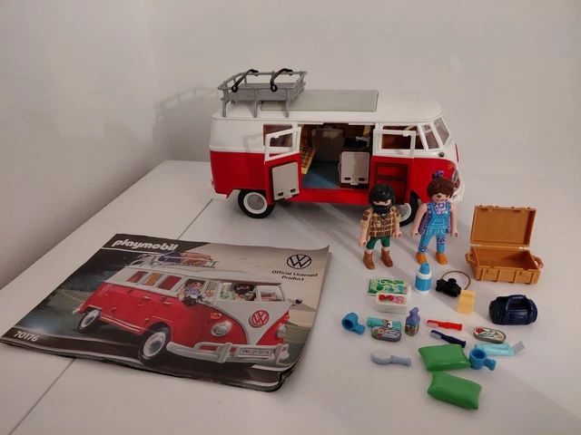 Playmobil Camping Car VW Playmobil 70176 Volkswagen T1 – Van Camping Combi VW – Nostalgie Et Aventures