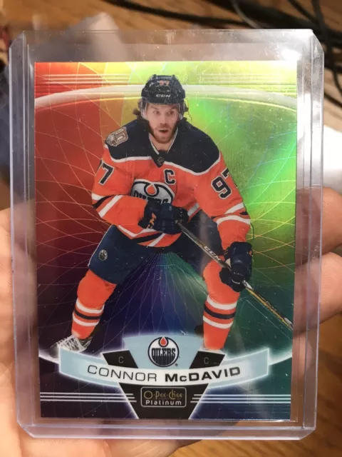 2019-20 O Pee Chee OPC Platinum Connor McDavid Rainbow Color Wheel #150 - Oilers