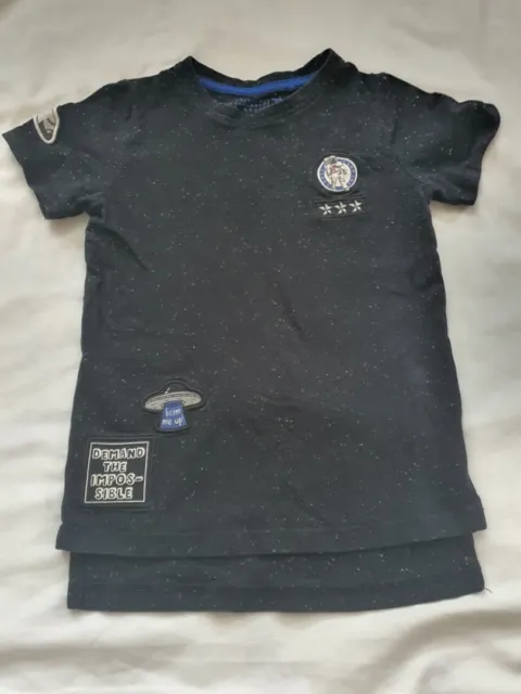T-shirt bambini Space Astronaut nera età 6 Tu